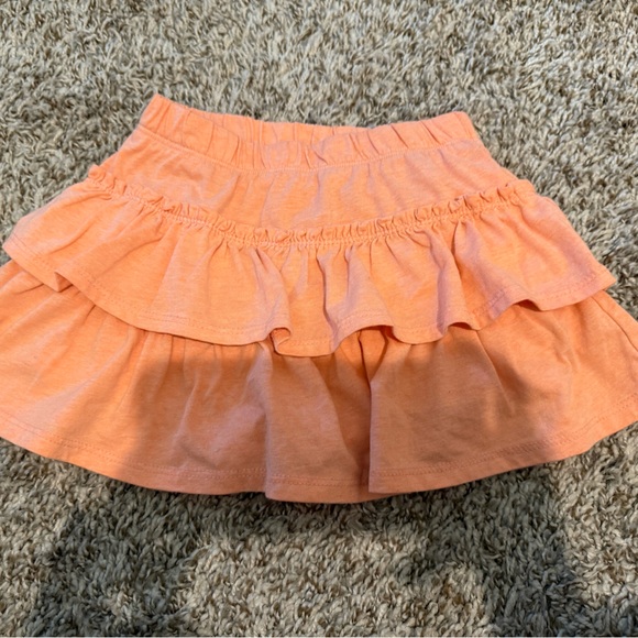 NWOT Vibrant Orange Layered Kids Skirt - Picture 3 of 7